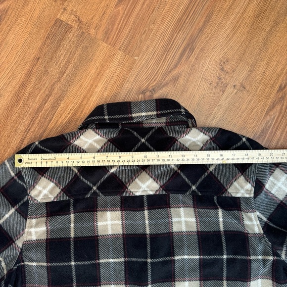 Freedom Foundry Men Plaid Flannel Super Plush Shirt Jacket Black Gray Sz XL - Picture 9 of 9